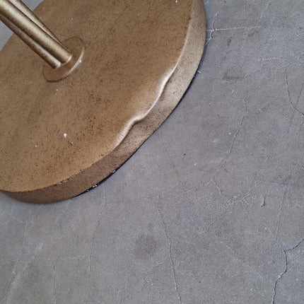 Antique Gold Palm Leaf Floor Lamp - Ex Display