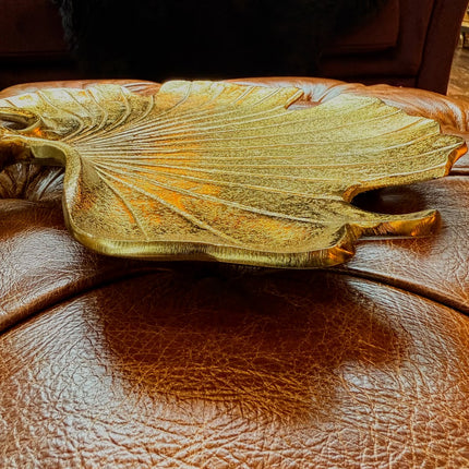 Antique Gold Peacock Trinket Dish