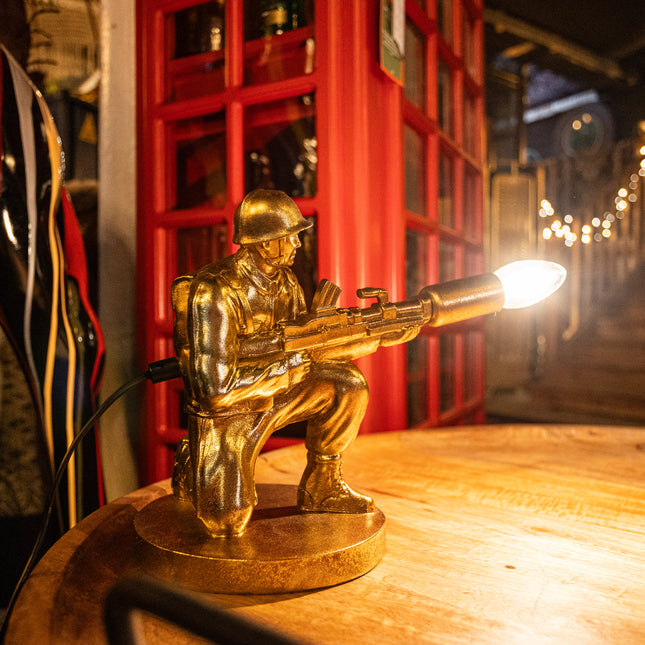 Antique Toy Soldier Table Lamp