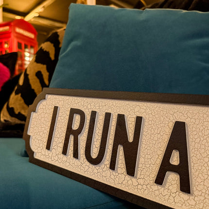 Antique Wooden 'Shipwreck' Sign