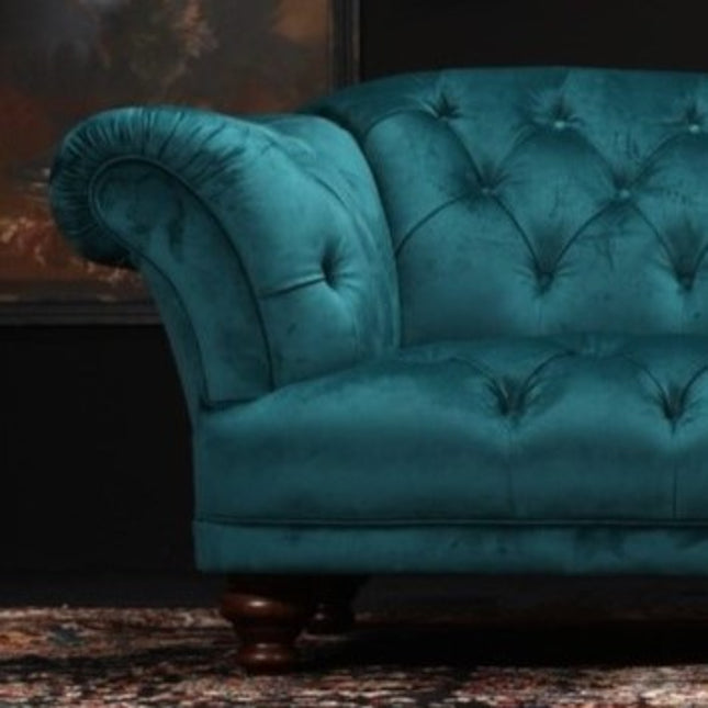 Oskar Chesterfield Armchairs in Velvet