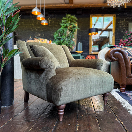 Armitage Armchair in Derwent Velvet