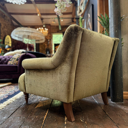 Armitage Armchair in Derwent Velvet