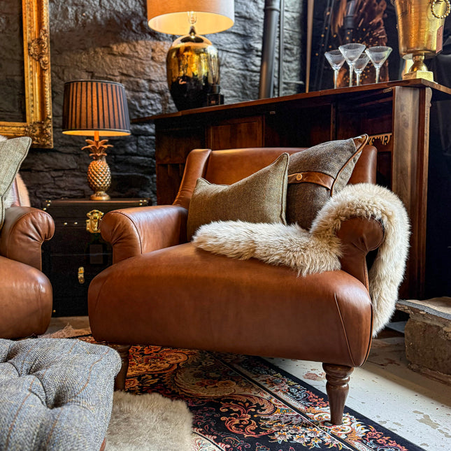 Armitage Armchair in Brandy Leather