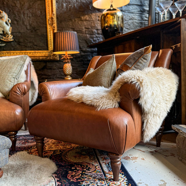 Armitage Armchair in Brandy Leather