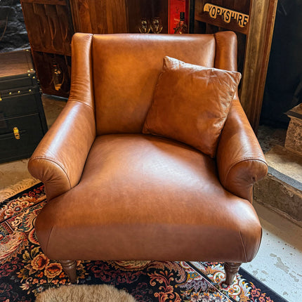 Armitage Armchair in Brandy Leather