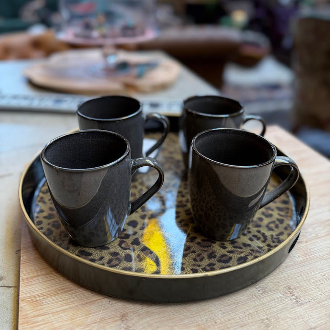 Set of 4 Ash Large Mugs