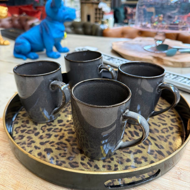 Set of 4 Ash Large Mugs