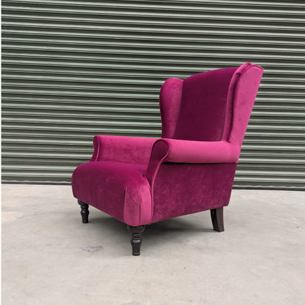 Ashley Armchair in Richmond Pink Glamour Velvet- Ex Display