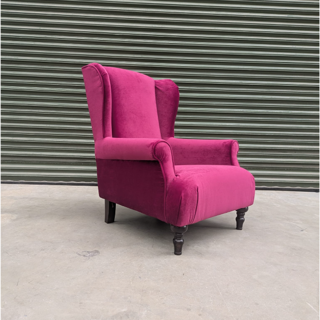 Ashley Armchair in Richmond Pink Glamour Velvet- Ex Display