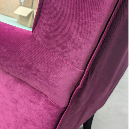 Ashley Armchair in Richmond Pink Glamour Velvet- Ex Display