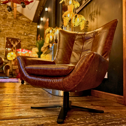 Austin Egg Chair in Leather