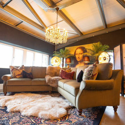 Benji in Plush Khaki Velvet - Clearance