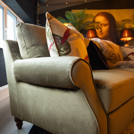 Benji in Plush Khaki Velvet - Clearance