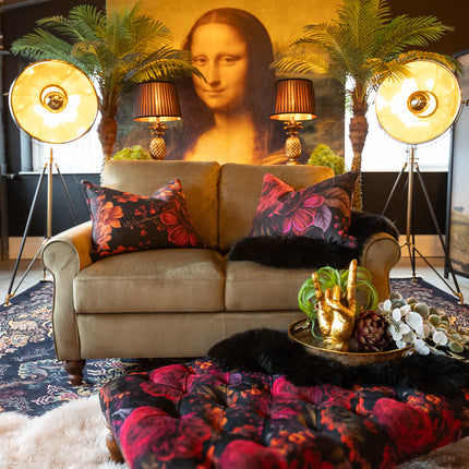 Benji in Plush Khaki Velvet - Clearance