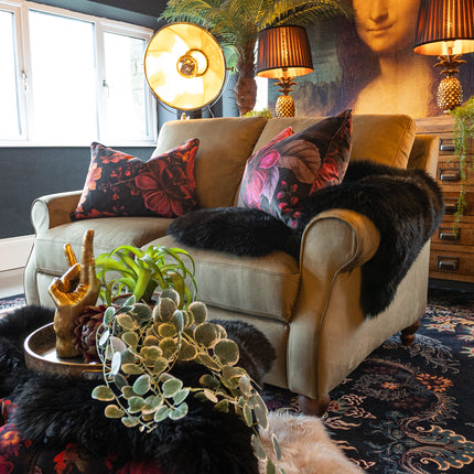 Benji in Plush Khaki Velvet - Clearance