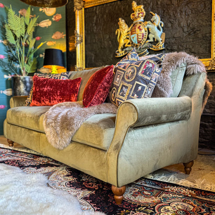 Benji in Plush Khaki Velvet - Clearance