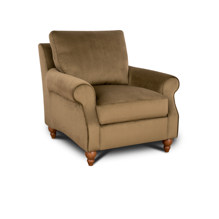 Benji in Plush Khaki Velvet - Clearance