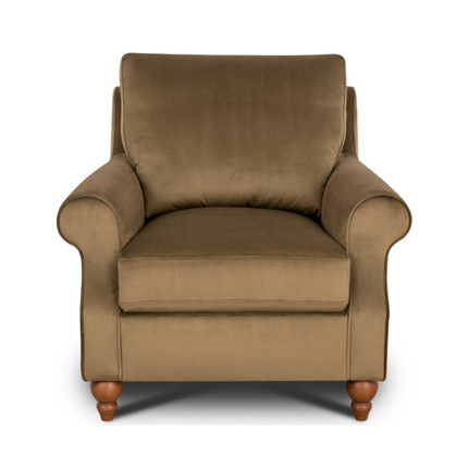 Benji in Plush Khaki Velvet - Clearance