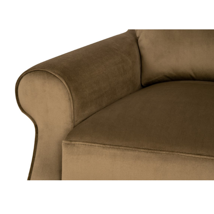 Benji in Plush Khaki Velvet - Clearance