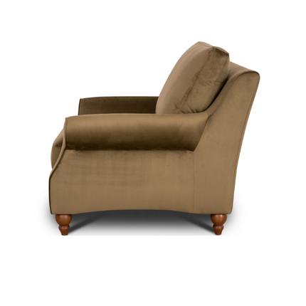 Benji in Plush Khaki Velvet - Clearance