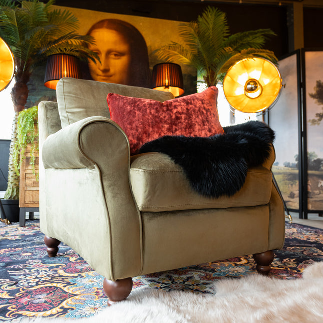 Benji Armchair in Plush Velvet