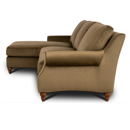 Benji in Plush Khaki Velvet - Clearance