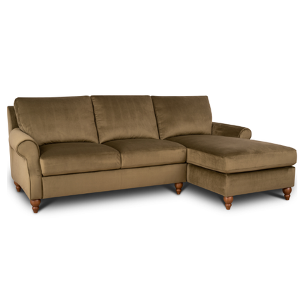 Benji in Plush Khaki Velvet - Clearance