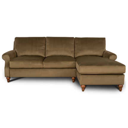 Benji in Plush Khaki Velvet - Clearance