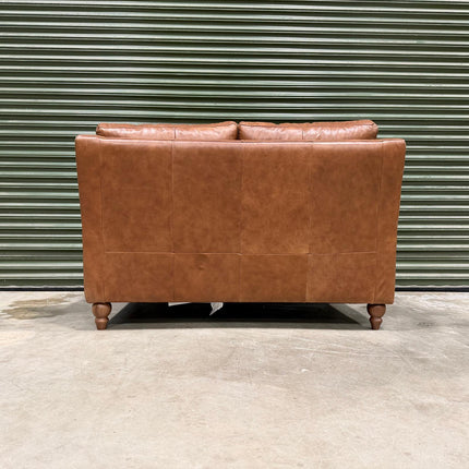 Benji 2 Seater Sofa in Brandy Leather - Ex Display (1)