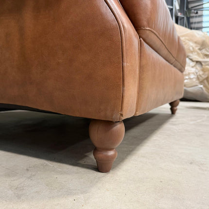 Benji 2 Seater Sofa in Brandy Leather - Ex Display (1)