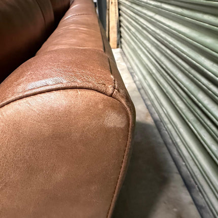 Benji 2 Seater Sofa in Brandy Leather - Ex Display (1)