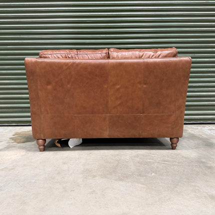 Benji 2 Seater Sofa in Brandy Leather - Ex Display (2)