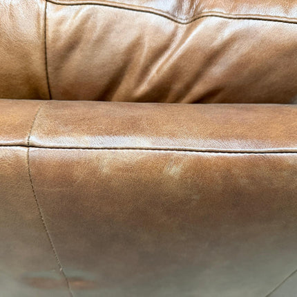 Benji 2 Seater Sofa in Brandy Leather - Ex Display (2)