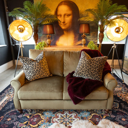 Benji in Plush Khaki Velvet - Clearance