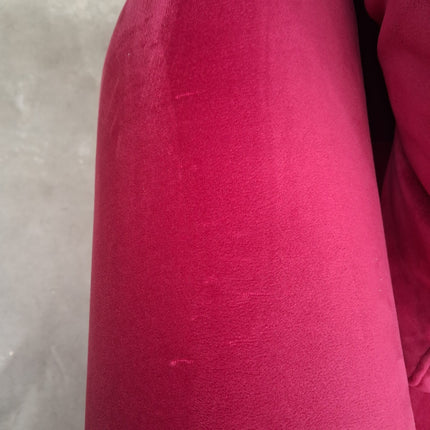Benji 4 Seater Sofa in Cerise Plush Velvet - Factory Seconds