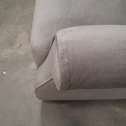 Benji Armchair in Pebble Plush Velvet - Ex Display