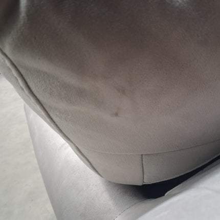 Benji Armchair in Pebble Plush Velvet - Ex Display