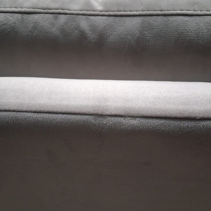 Benji Armchair in Pebble Plush Velvet - Ex Display