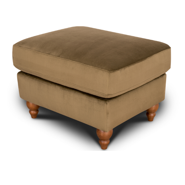 Benji Footstool in Plush Velvet