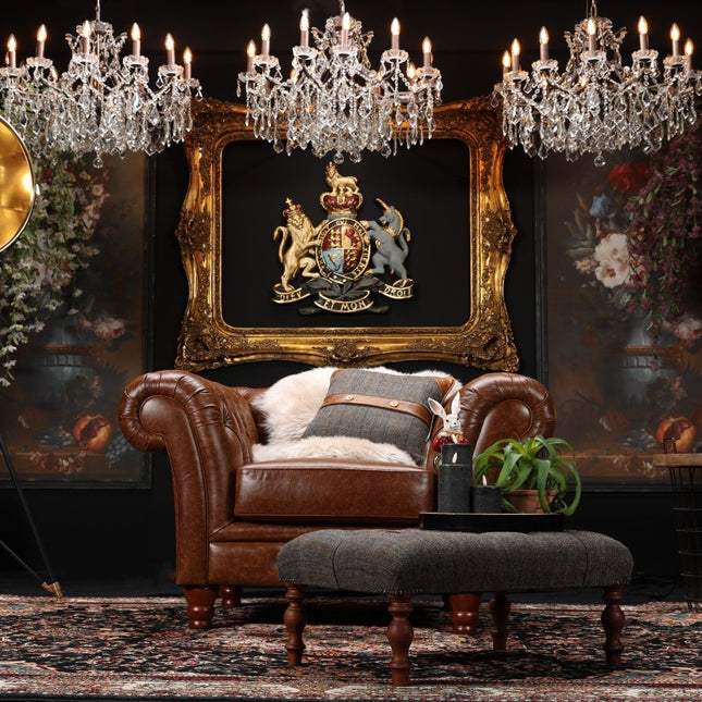 Bertie Chesterfield Club Chair in Cuba Leather
