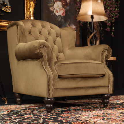 Bertie Chesterfield Wing Chair