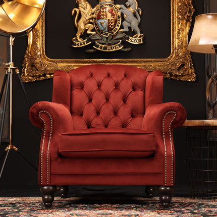 Bertie Chesterfield Wing Chair