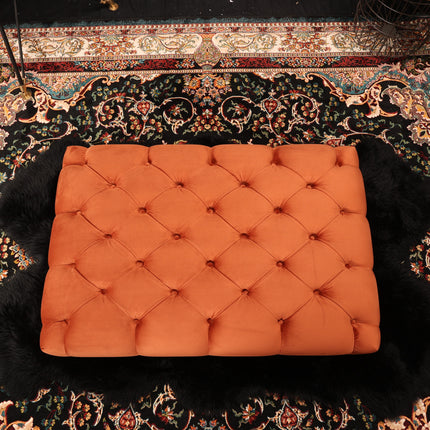 Bertie Chesterfield Footstool in Plush Velvet