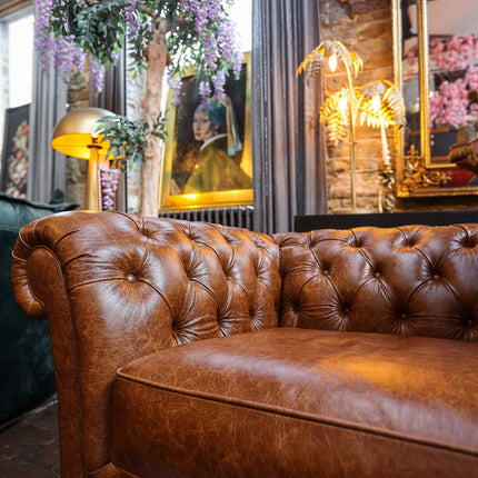 Bertie Chesterfield in Leather