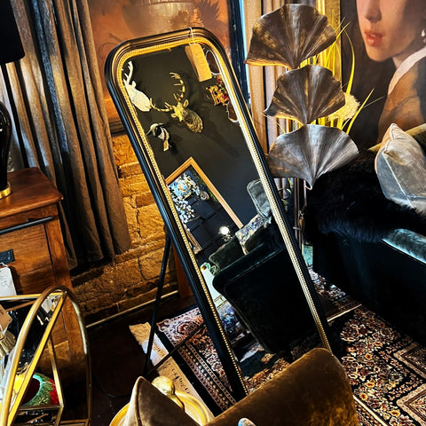 Black & Gold Dressing Mirror (64 x 4 x 163cm)