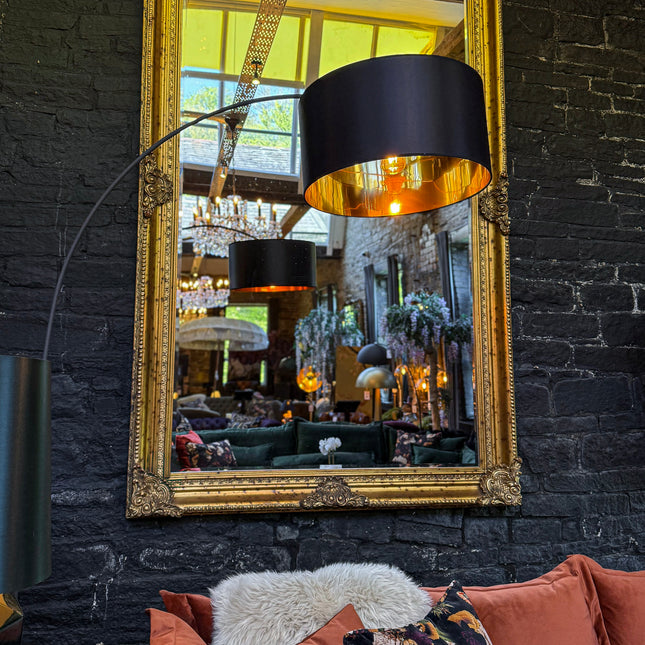 Black Gold Arc Floor Lamp - Clearance