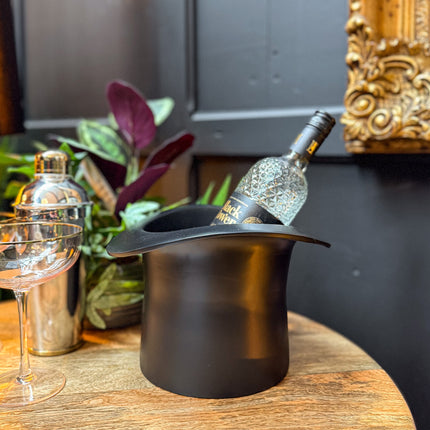 Black Top Hat Ice Bucket Wine Cooler