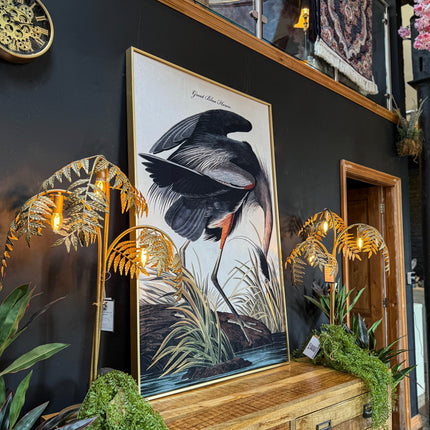 Blue Heron Canvas Wall Art (Various Sizes)