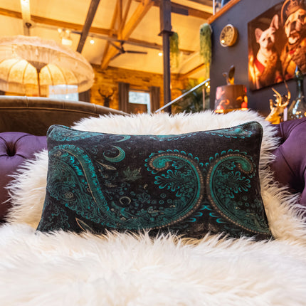 Bolster in Bohemian Teal Paisley